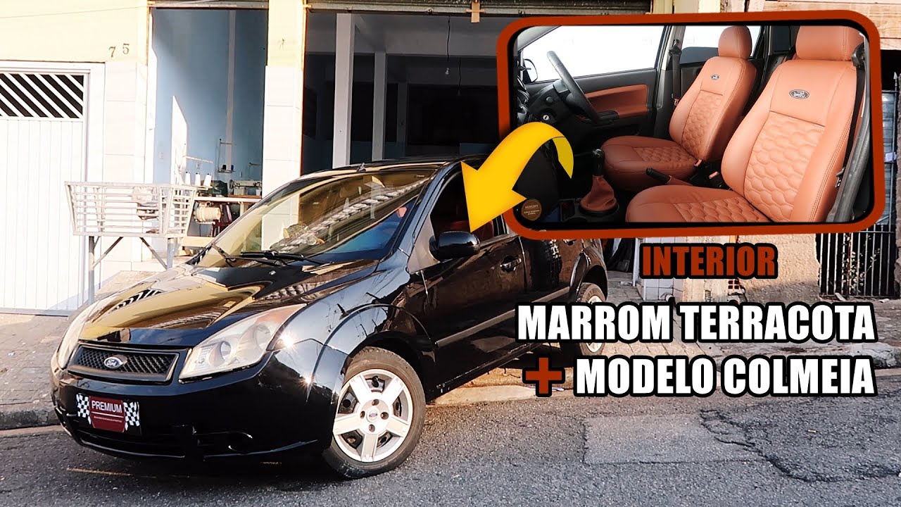 FIESTA COM INTERIOR MARROM TERRACOTA NO MODELO COLMEIA | PREMIUM REVESTIMENTOS