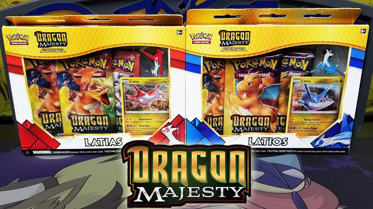 DRAGON MAJESTY! Opening BOTH Latios and Latias Dragon Majesty Pin Collection Boxes!