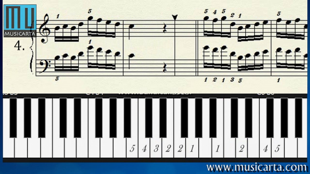 Hanon Finger Exercises Nos 1 to 10