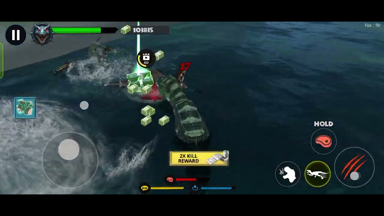 I use T-Rex and Spinosaurus skins