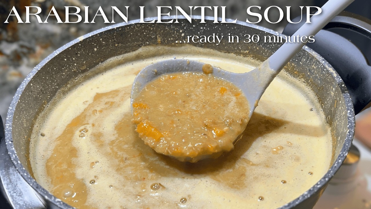 ARABIC LENTIL SOUP | READY IN 30 MINUTES | The EASIEST Green Lentil Soup | DARIYVLOGS