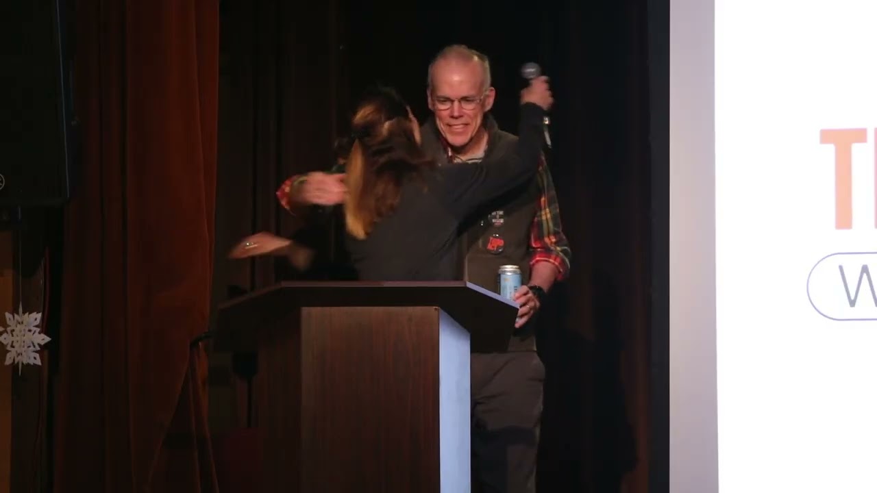 Bill McKibben Speaking at the Red Barn in Winthrop