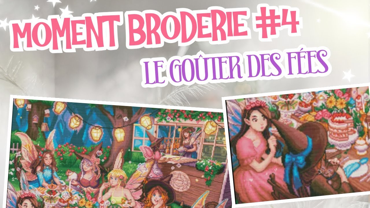 Moment broderie #4 🧵 | Le goûter des fées, et de la neige en Bretagne ??