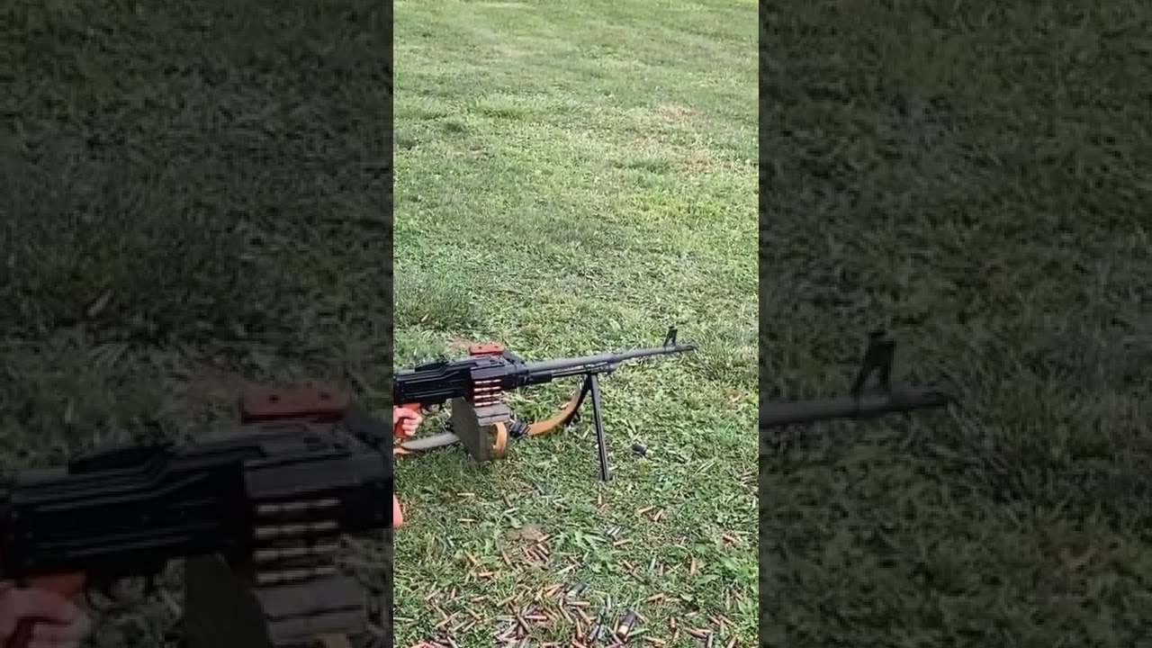 Shooting my PKM light machine gun