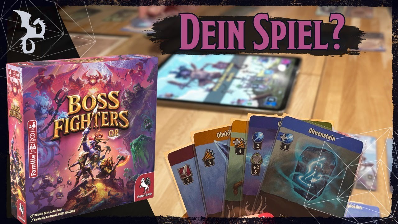 Boss Fighters QR Brettspiel Review - Durchgespielt - Für wen ist das was?