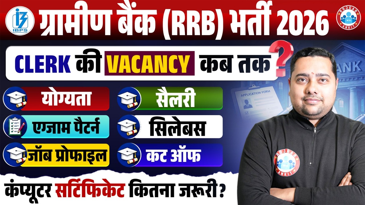 Gramin Bank Vacancy 2026 | IBPS RRB Clerk Salary, Syllabus, Exam Pattern | Full Info by Shobhit Sir