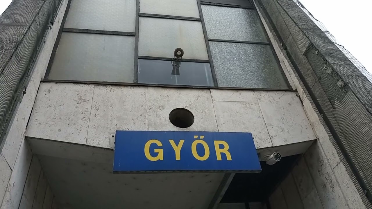 Hangosbemondás Győrben (Budapest-Keleti - München viszonylatú Railjet)