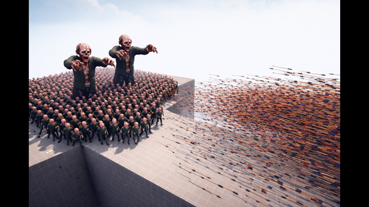 Zombie 100 Units + 2x GIANT vs EVERY GOD - Totally Accurate Battle Simulator TABS