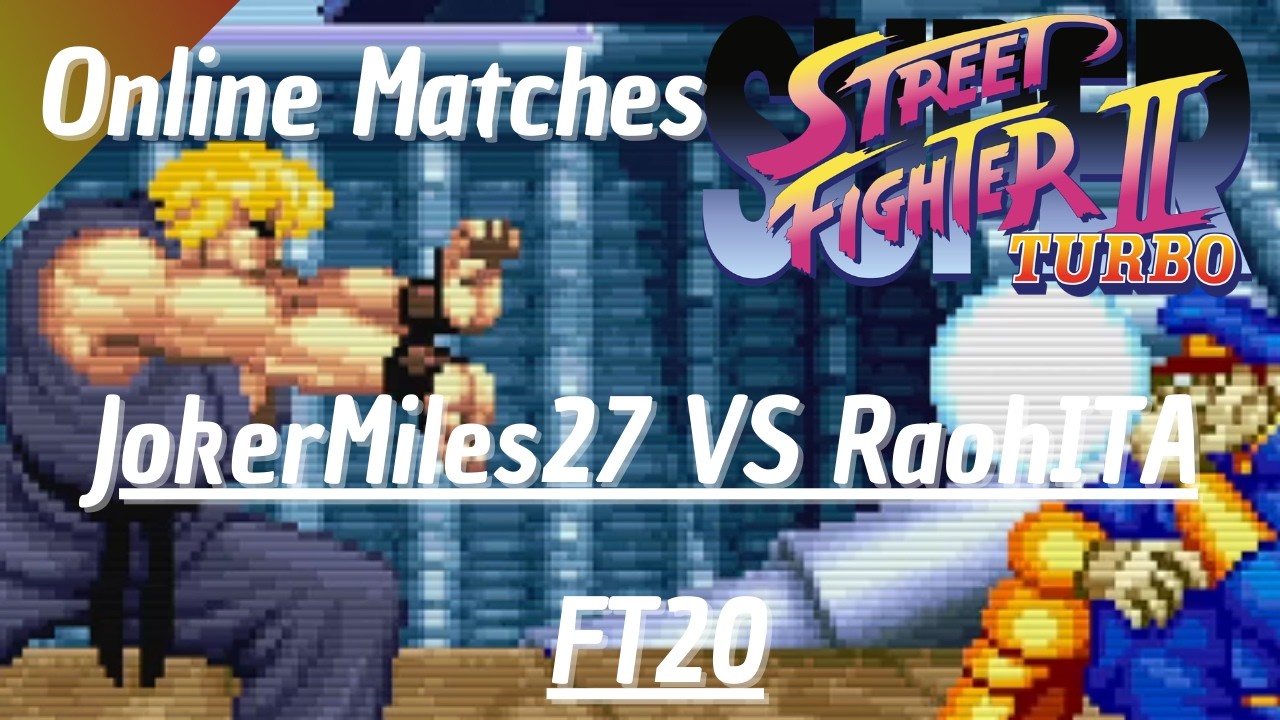 Super Street Fighter IIx Turbo (Fightcade 2) - JokerMiles27(VE/RY/KE/CA) VS RaohITA(KE) (FT20)