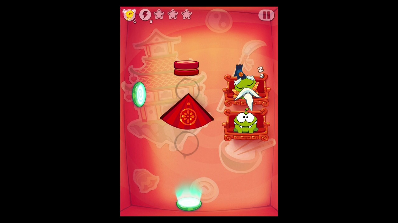 Cut the Rope: Time Travel Level 9: Asian Dynasty 3 Stars Walkthrough