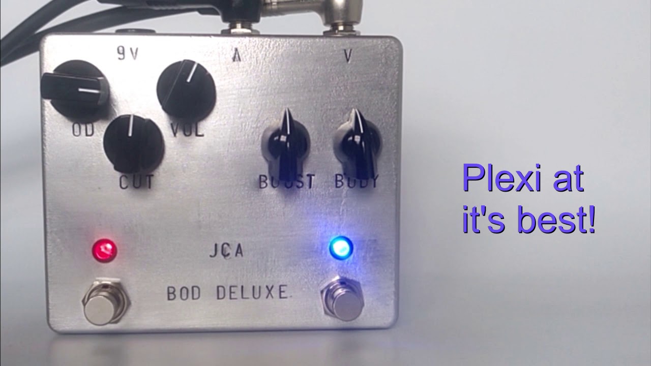 BOD Deluxe by JCA - natural organic overdrive and Ritchie Blackmore lead sound in one pedal
