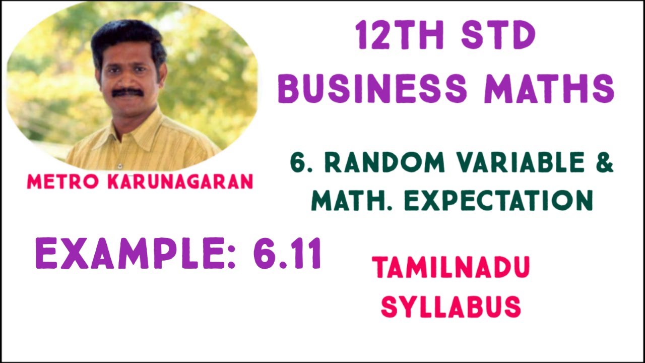 12th Std BM Example 6.11 The amount of bread x sold in a day is given by prob den fn f(x)= Ax, A(20-