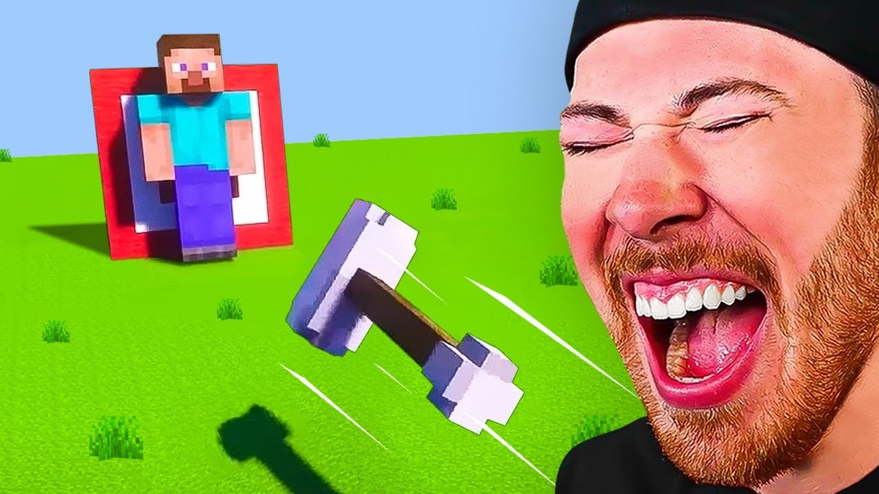 Minecraft Steve VS GIANT HAMMER?! (Funny Animation)