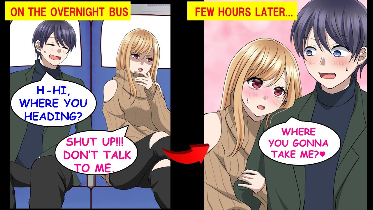 The Badass Hottie Who Sat Next to Me on the Overnight Bus Fell in Love with Me in a Few Hours【Manga】