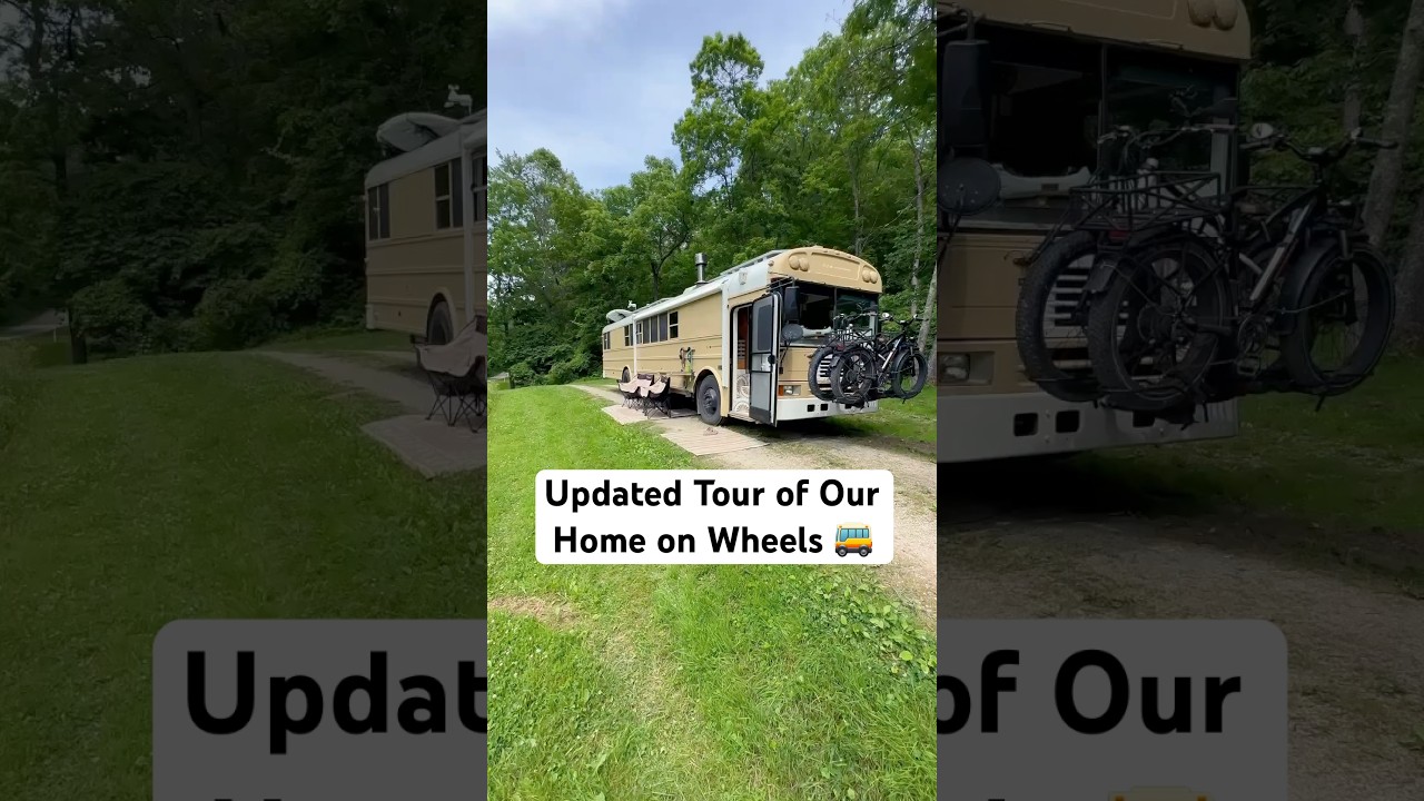 Here&rsquo;s an updated tour of our home on wheels! 🚌 #tour #home #travel #lifestyle