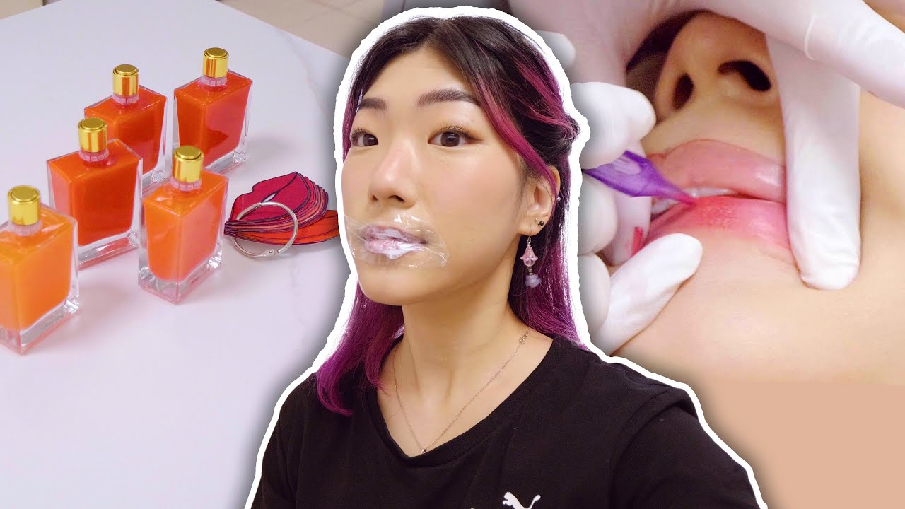 Getting a Korean Lip Tattoo (pt1) - Trip to Korea