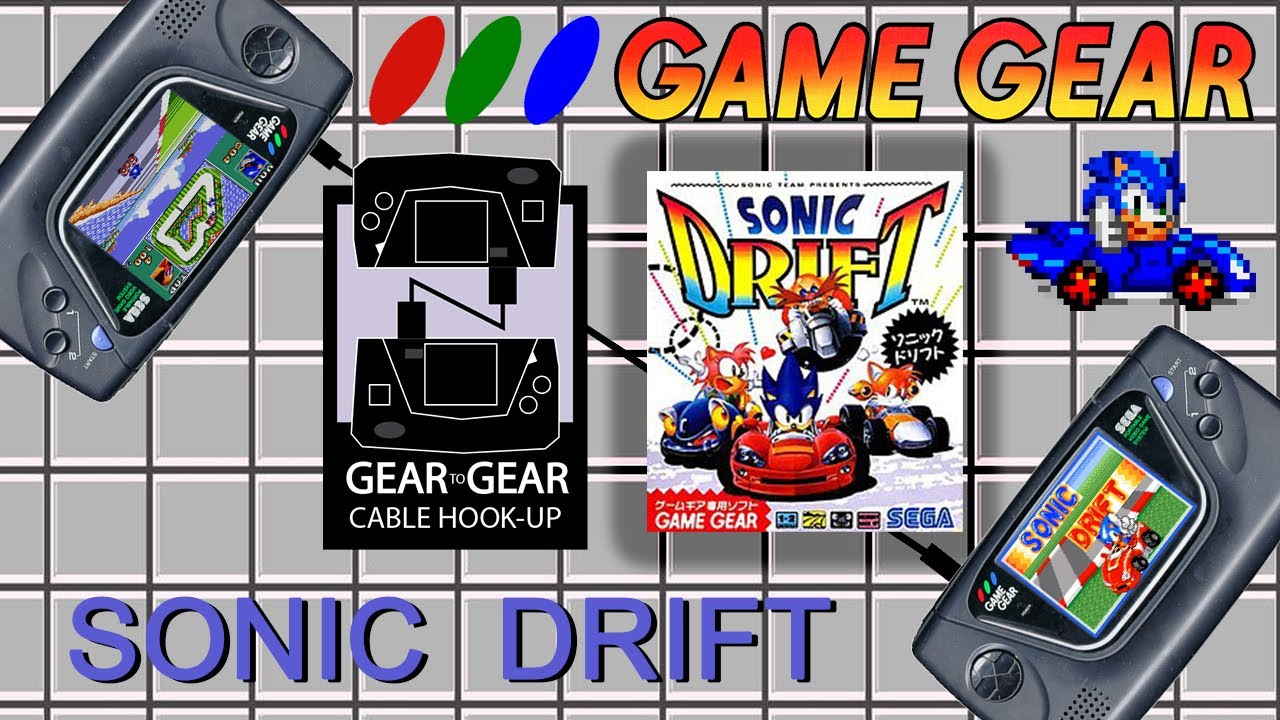 Sonic Drift (Game Gear, 1994) 2-player mode, Enable The Link Cable 