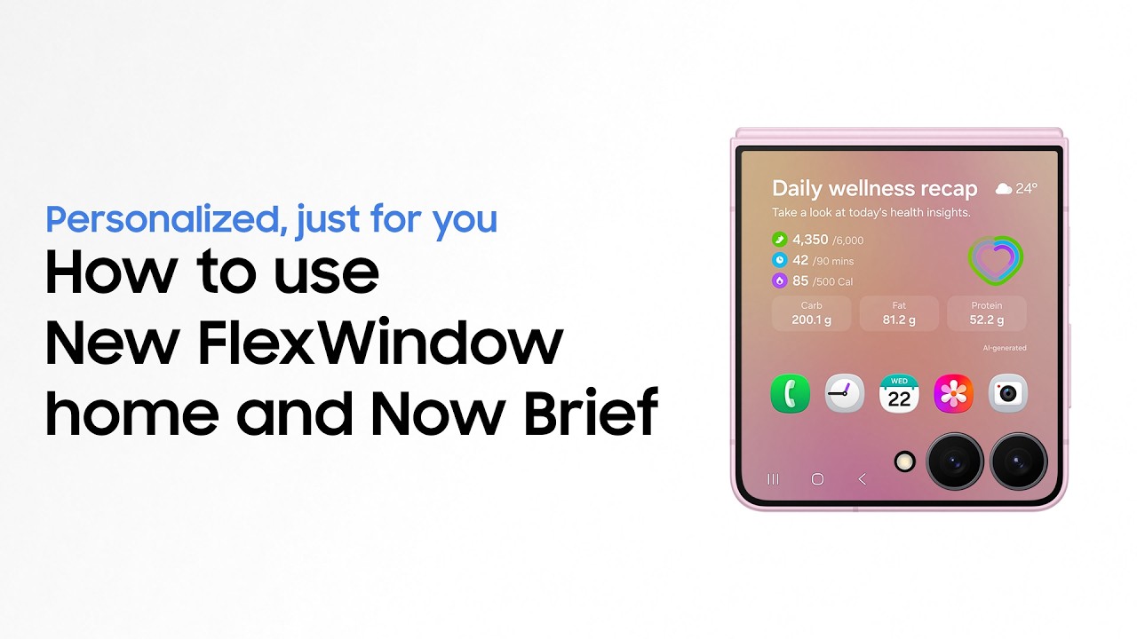 How to use FlexWindow and Now Brief | Galaxy AI | Galaxy Z Fold8 Ultra, Fold8, and Flip8 | Samsung