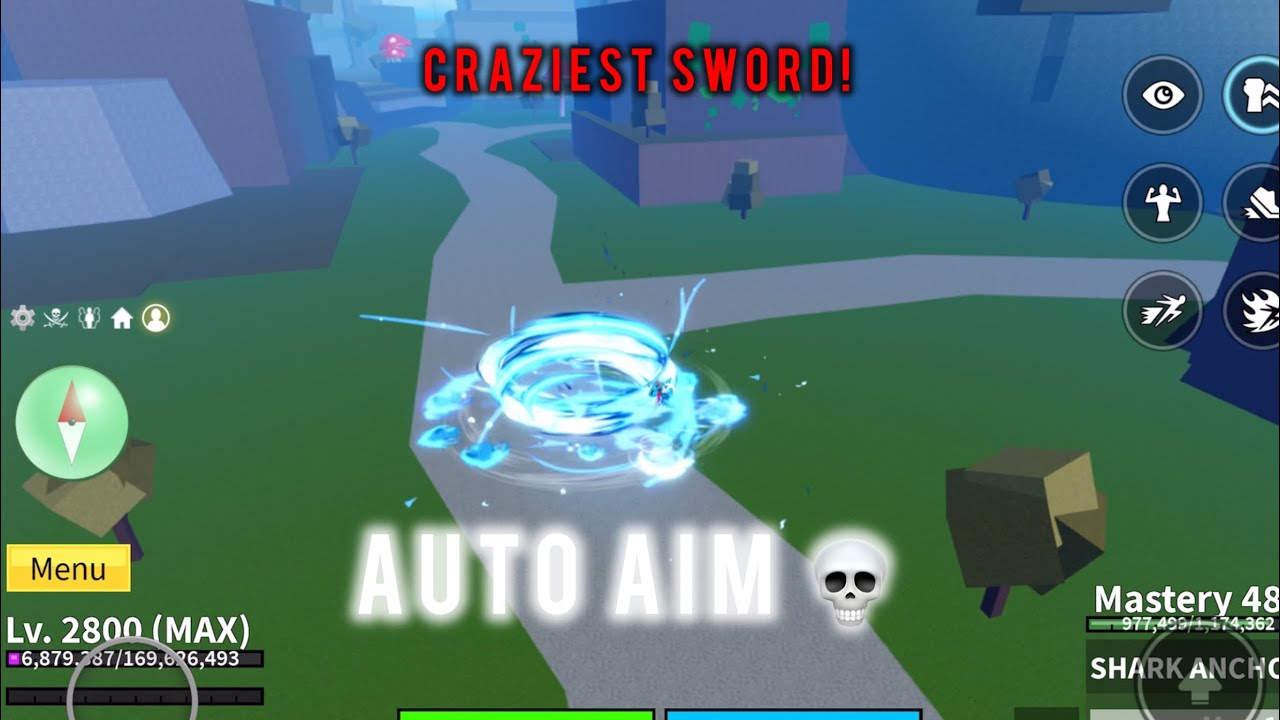 Shark anchor is the easiest sword to use in blox fruits…😍
