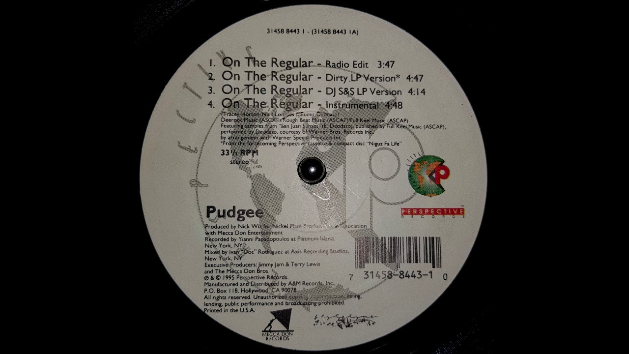 Pudgee - On The Regular (Nick Wiz Remix) (1995) [HQ]