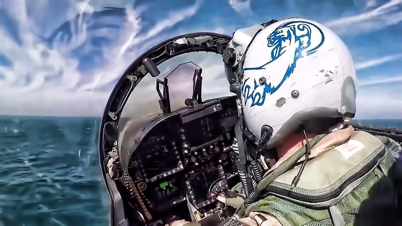 Jet Launch From USS Theodore Roosevelt • Cockpit View