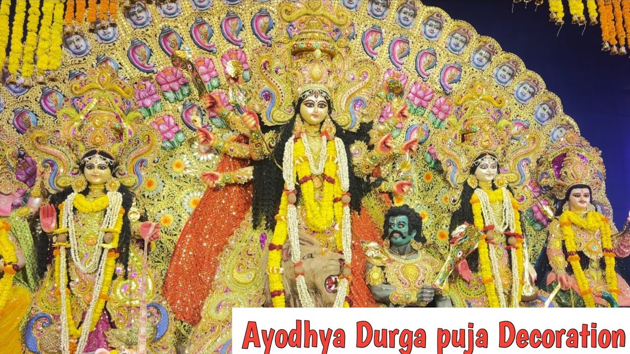 अयोध्या दुर्गा पूजा 🙏🚩 Ram Path Light Decoration 2024 #ayodhya #faizabad