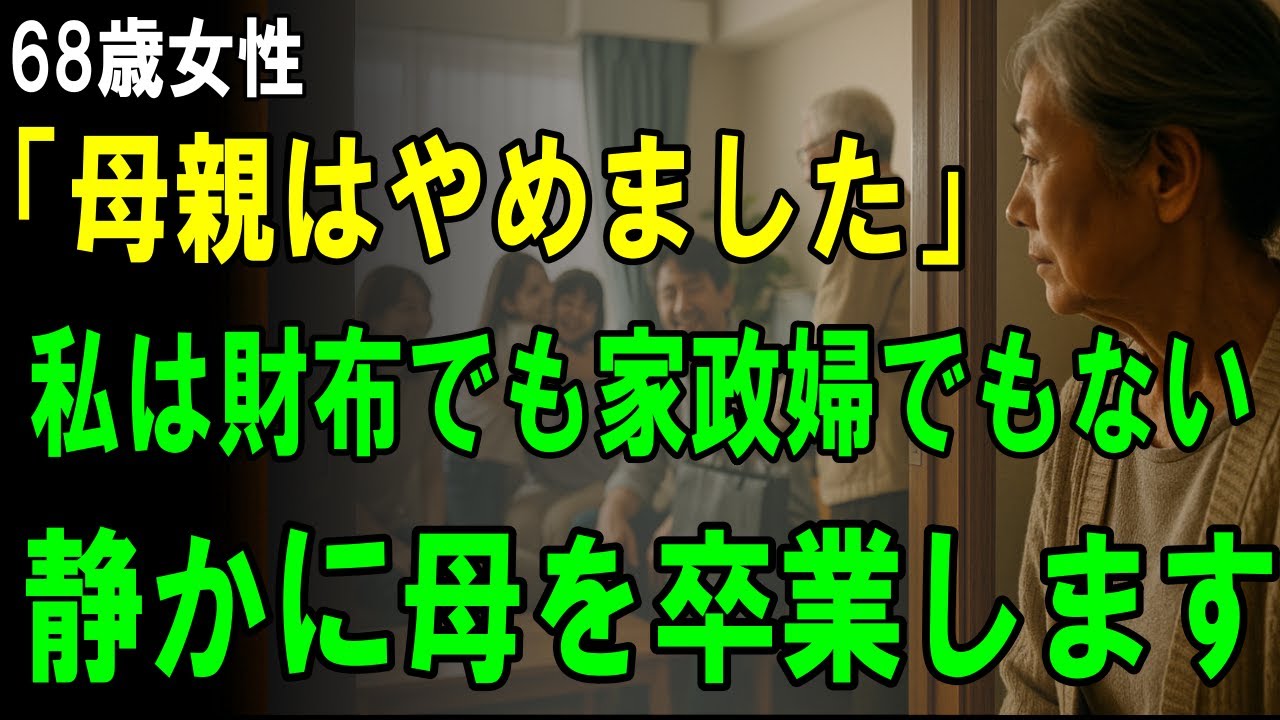 【家族の裏切り】「もう家族じゃないのよ」そう言って彼女は姿を消した！母を“財布”としてしか見なかった息子夫婦の末路