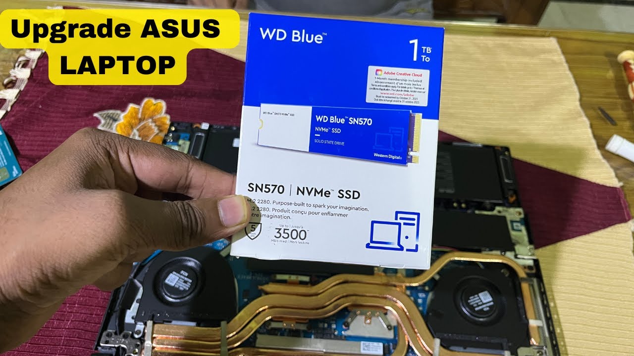 Upgrade ASUS TUF F15 Gaming 2022 laptop with WD Blue SN570 SSD 1TB