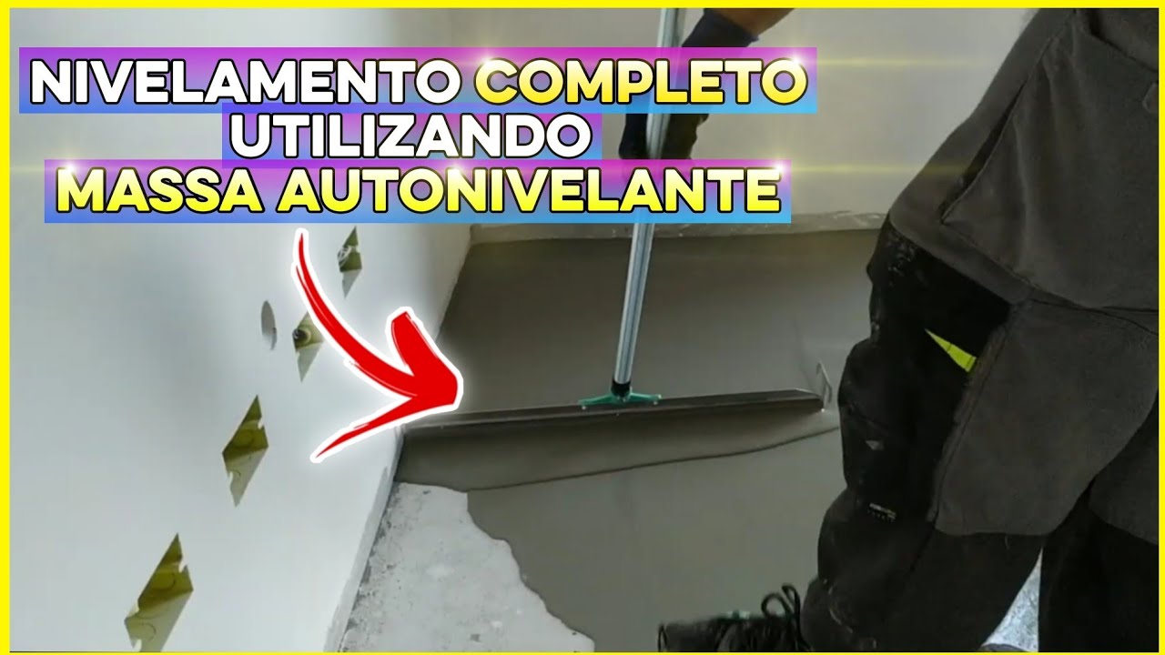 PREPARAÇÃO DA BASE COM AUTONIVELANTE PARA RECEBER O PISO VINÍLICO! NIVELAMENTO COMPLETO