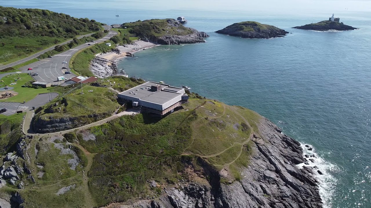 Coastguard Station , Bracelet Bay , Mumbles ,Gower | DJI Mavic Mini DRONE HD Film | unedited clip