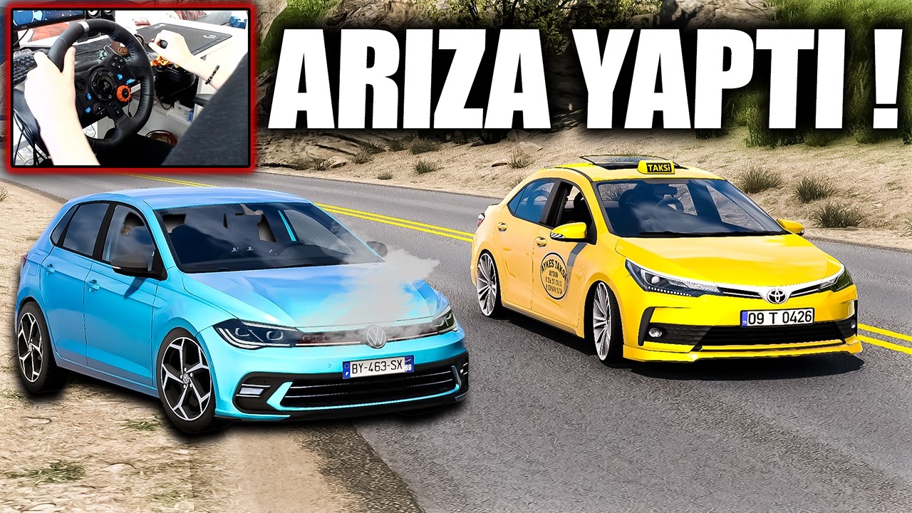KİRALIK ARABA BOZULDU YOLDA KALDIM !!! VOLKSWAGEN POLO GTI ETS 2 MOD 1.55 [ Logitech G29 ]