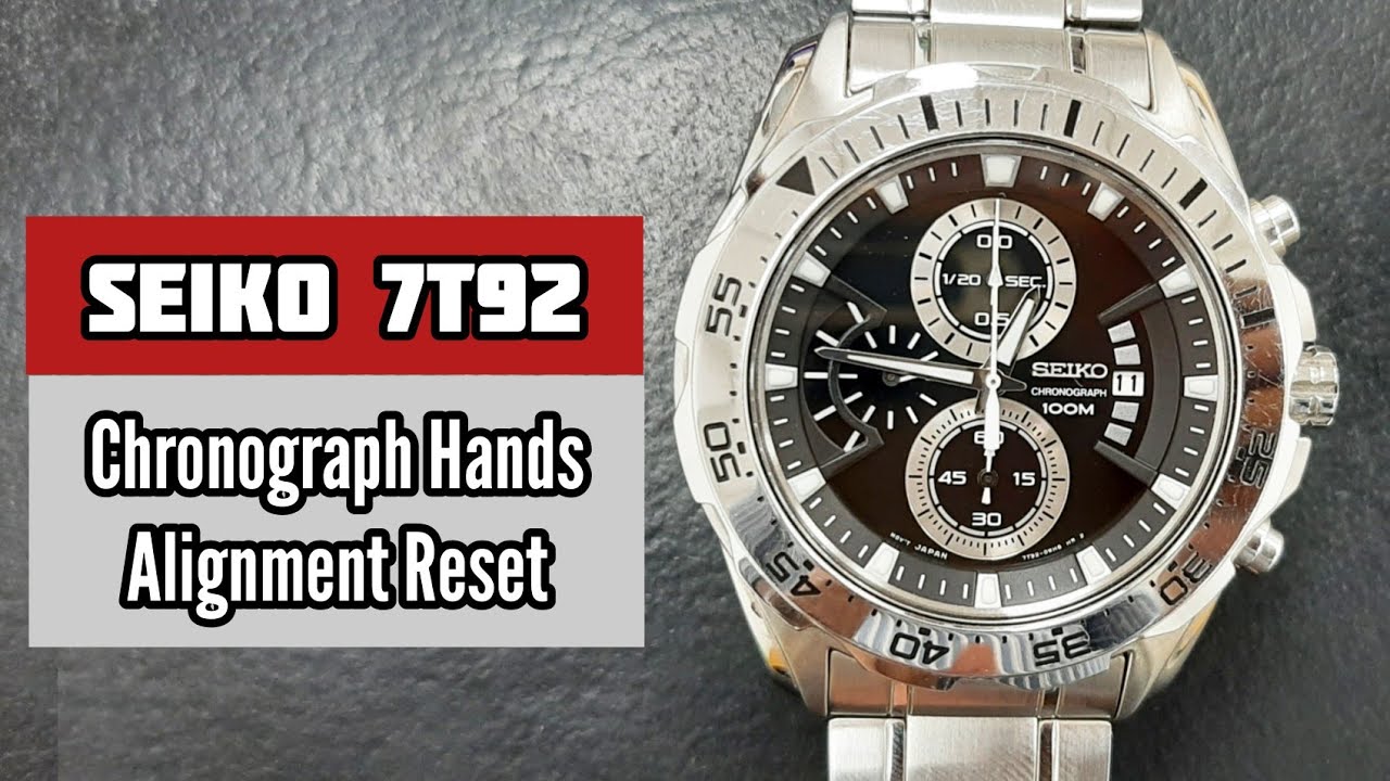 How To Reset Seiko 7T92 Chronograph Watch | SolimBD | Watch Repair Channel