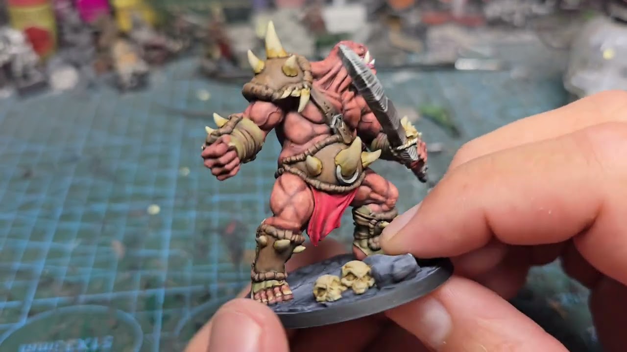 painting dnd ogre miniature from temu
