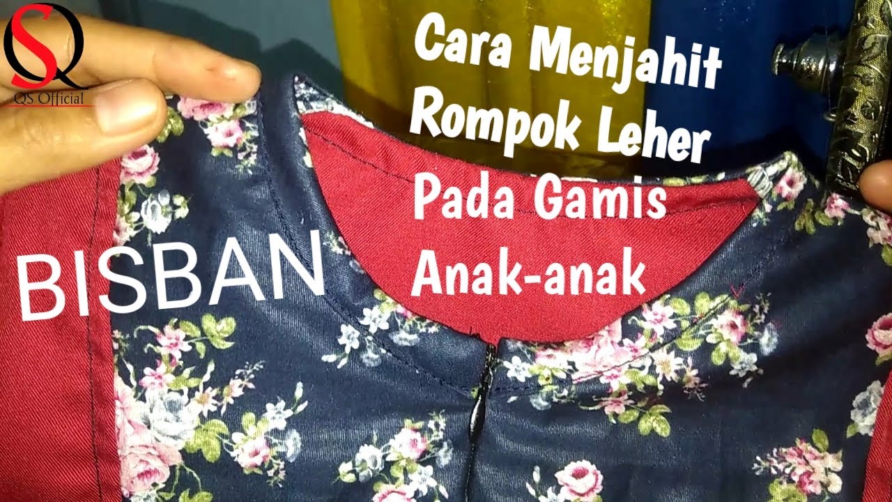 CARA MENJAHIT ROMPOK LEHER PADA GAMIS ANAK-ANAK #VTJ05
