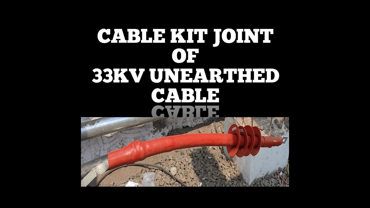 Cable kit joint of 33kV 400 SQ. MM. Single core unearthed cable @electricalknowledge2672