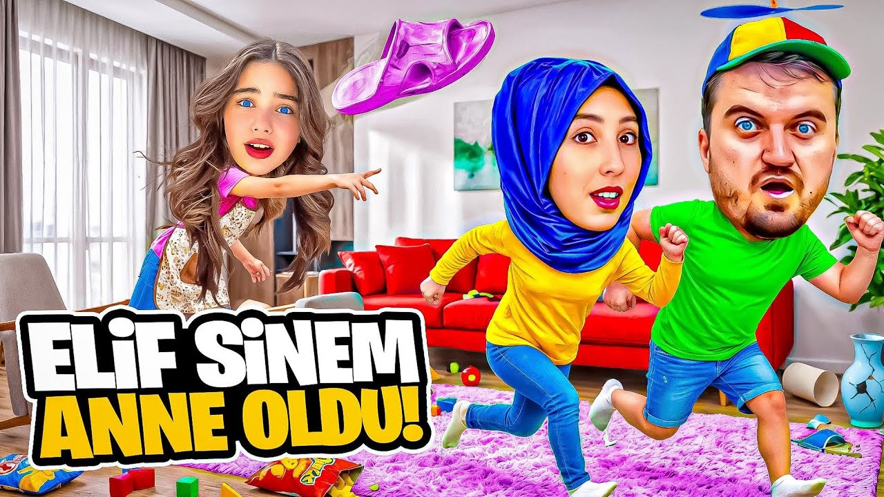 ELİF SİNEM ÇOK SİNİRLİ ANNE OLDU ‼️ EYVAH TERLİ GELİYOR KAÇ !! 