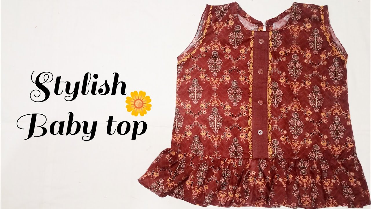 Stylish baby top cutting stitching || beautiful baby top design