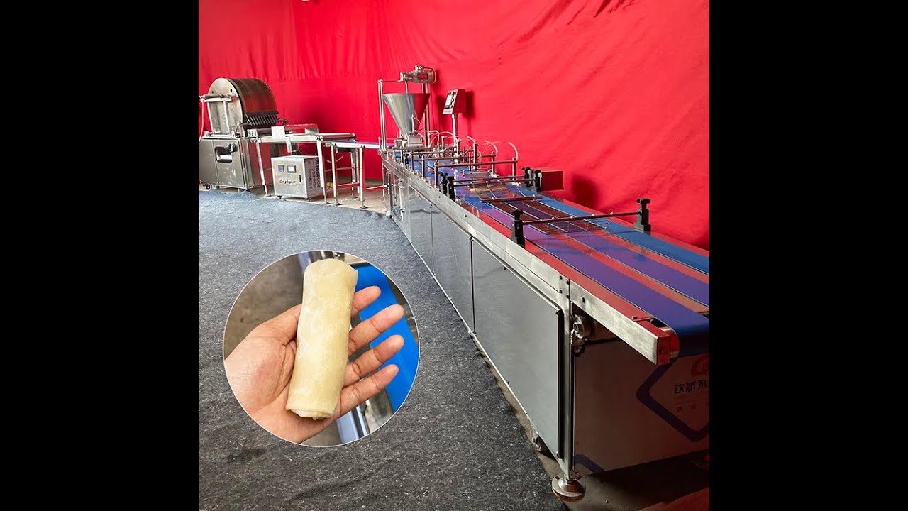 High capacity lumpia machine for spring roll maker 3000pcs/h lumpia and spring roll machine