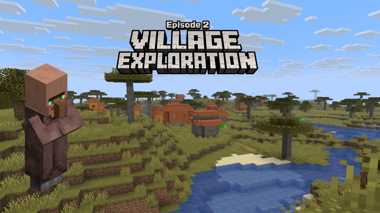 Minecraft Survival Walkthrough - Ep2 - Village Exploration