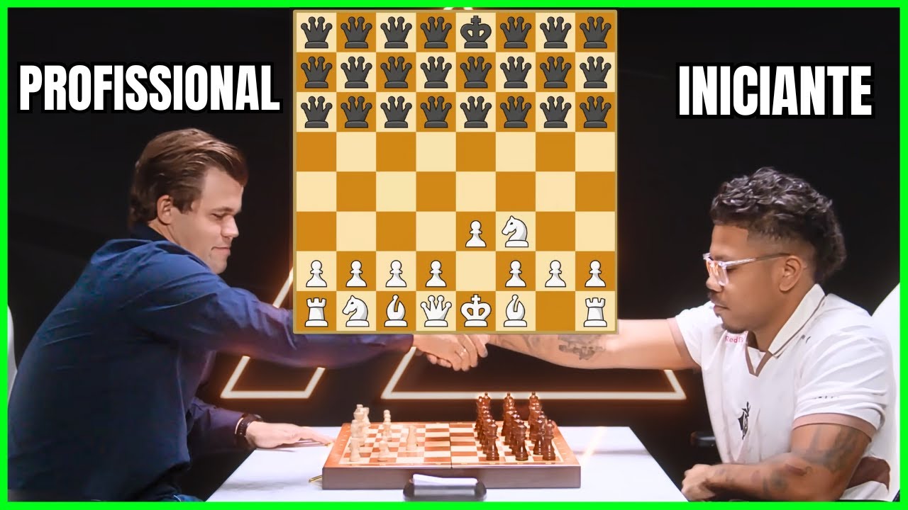 Magnus consegue vencer novato com 30 damas de vantagem? [Legendado]