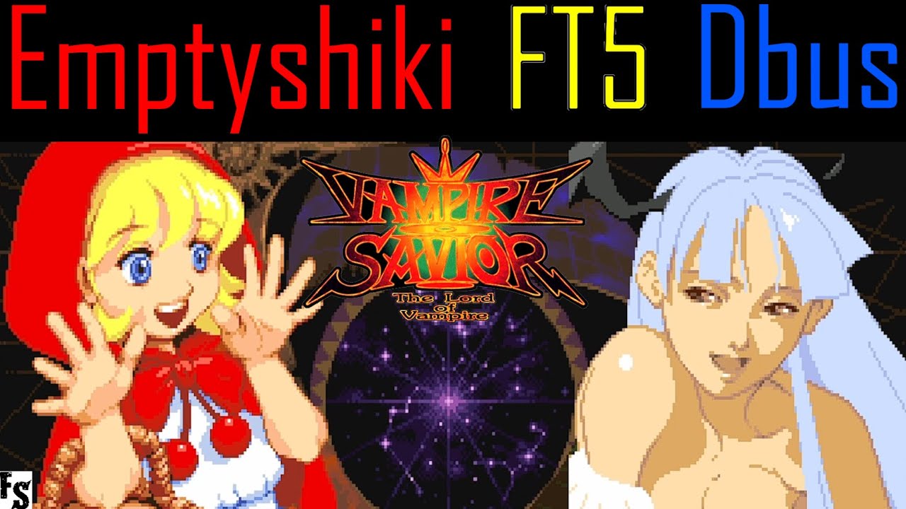 Vampire Savior - Emptyshiki [Bulleta] vs Dbus [Morrigan] (Fightcade FT5)