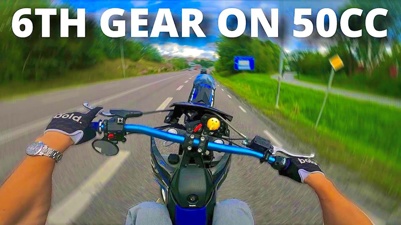 I did a 6TH GEAR WHEELIE on my 50CC DERBI SENDA