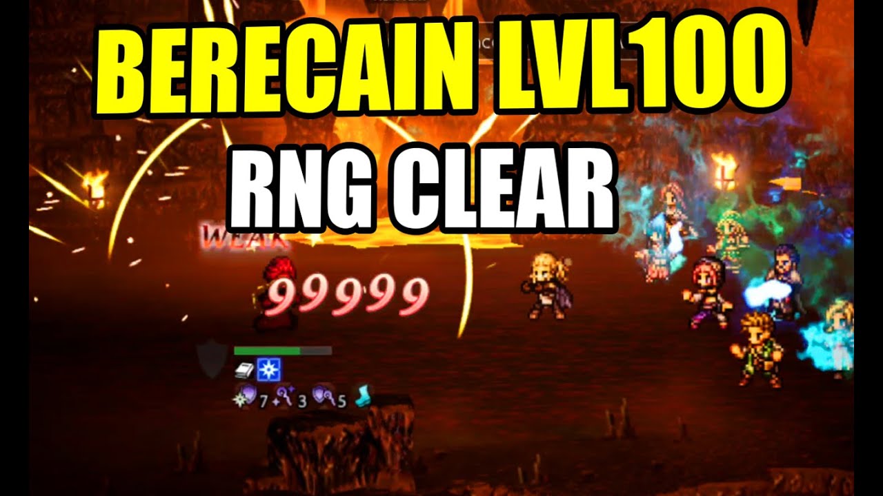 Octopath CotC (global): Berecain Lvl 100 NPC Clear