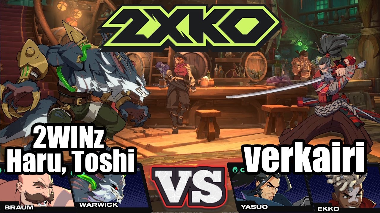 [2XKO] Варвик, Braum vs Yasuo, Ekko | Топ игрок Рейтинговый матч Реплей