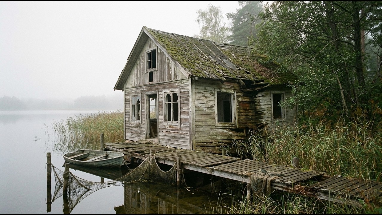 I Turned an Abandoned Lakeside Boathouse into a Luxury House (ASMR)