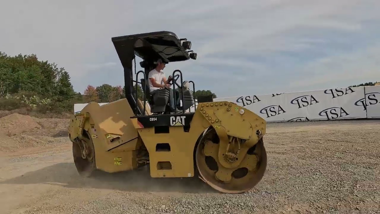 5129 - Cat CB54 Dual Drum Roller Compactor Will Be Sold At Auction!
