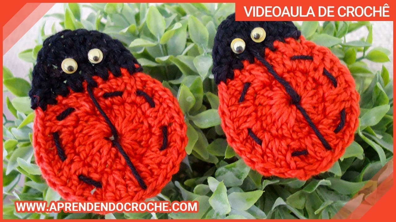 Mini Joaninhas de Crochê - Aprendendo Crochê