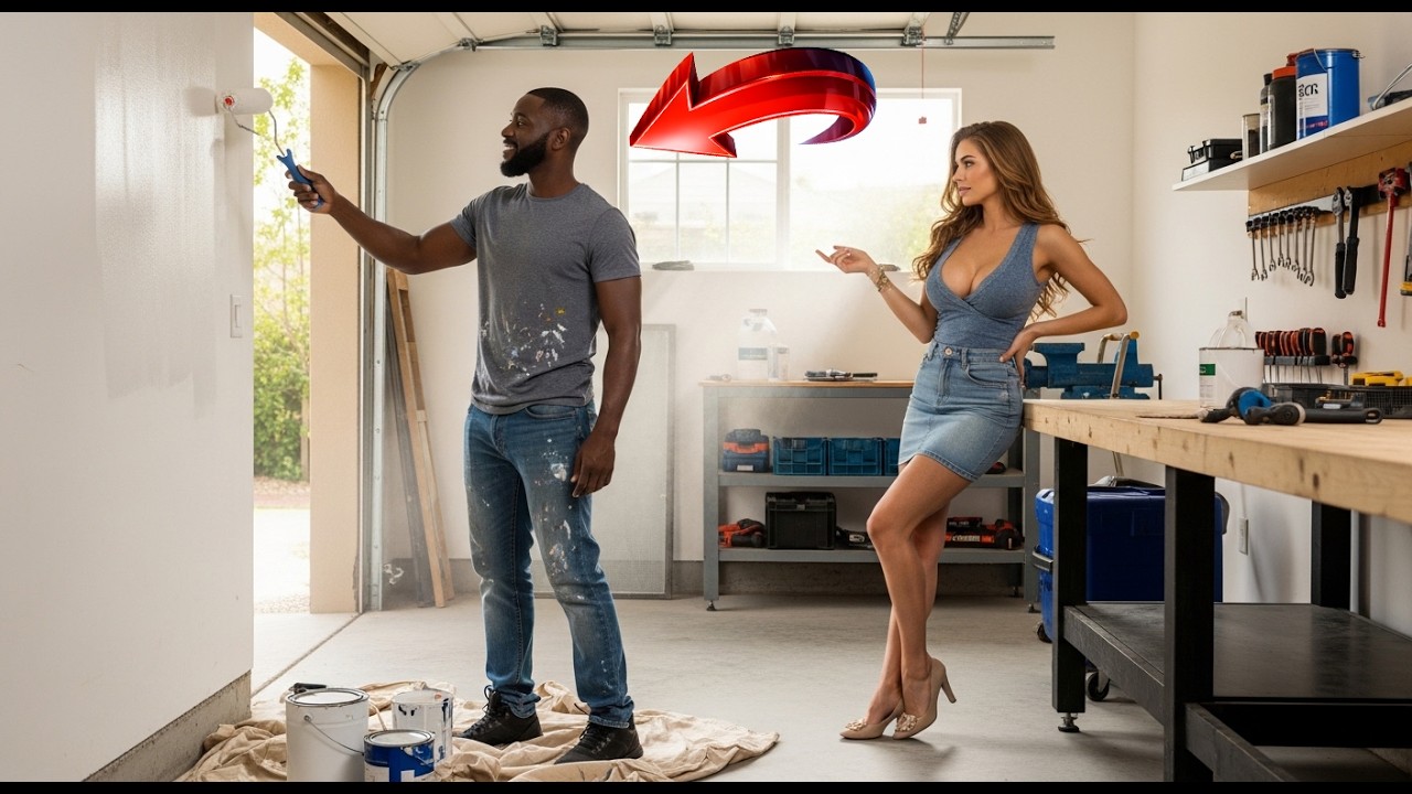 A BLACK MAN PAINTED A SINGLE MOM’S GARAGE — THEN SHE ASKED, “WHY ARE YOU STILL SINGLE?”