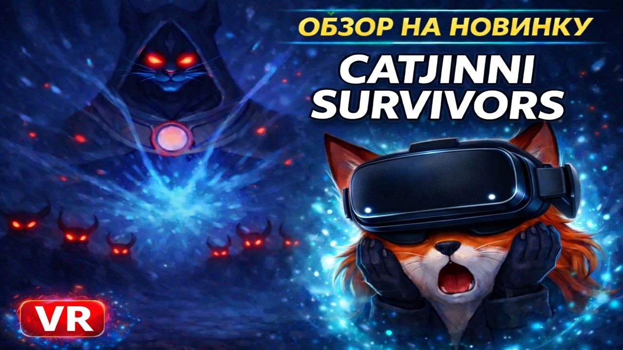 Catjinni Survivors &mdash; Первый взгляд через VR | играю до релиза | Meta Quest 2