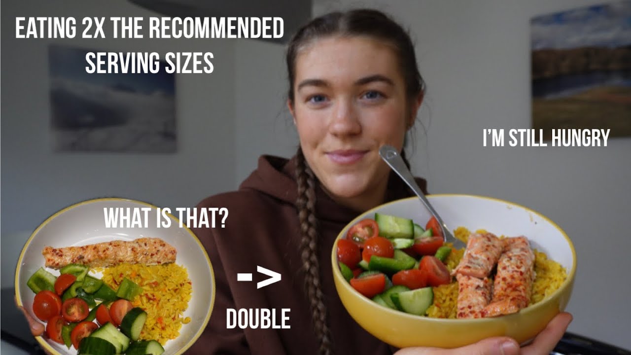 EATING 2x the RECOMMENDED SERVING SIZE for a day